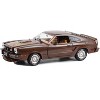 1978 Ford Mustang II King Cobra Dark Brown Metallic with Orange and Gold Hood Stripes 1/18 Diecast Model Car by Greenlight - 2 of 3