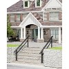 Hand Rails for Outdoor Steps, Aluminium Alloy Stair Railing with Installation Kit,  Porch Handrails for Concrete Exterior Steps - 2 of 4