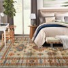Large Machine Washable Rug with Non-Slip Backing Stain-Resistant Oriental Medallion Accent Rugs for Living Room Dining Room Bedroom Office Playroom - 3 of 4