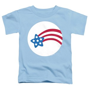 Toddler Boys' Care Bears Unlock The Magic America Cares Bear Belly T-Shirt, Light Blue, 3T - 1 of 4