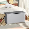 Wooden Toy Box Storage With Safety Hinge, Lid Storage Bench For Bedroom Living Room Playroom Boys & Girls, Toddlers Toy Storage Chest - 4 of 4