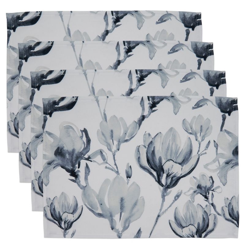 Saro Lifestyle Watercolor Floral Table Mats, 3 of 5