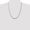 Black Bow Jewelry 4.25mm Sterling Silver Diamond Cut Solid Rope Chain Necklace - 2 of 4