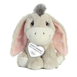 Aurora Small Dusty Donkey Precious Moments Inspirational Stuffed Animal Gray 7.5" - 1 of 2