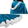 PAVILIA Angel Wrap Hooded Blanket for Women Adult, Wearable Cozy Wrap Throw Fleece Shawl Cape - 4 of 4