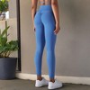 Anna-Kaci Active Women's Overlap V-Waist High-Waisted with Pockets Seamless Yoga Workout Compression Tights - 3 of 4