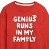 Boys' - Instant Message - Genius Runs In My Family Long Sleeve Graphic T-Shirt - 2 of 4