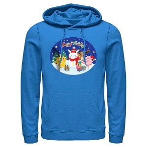 Men's Pokemon Christmas Happy Holidays Snowman Pull Over Hoodie - 1 of 4