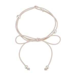 Unique Bargains Christmas Four Pearl Knotted Festival Wrap Belt 1 Pc - 1 of 4