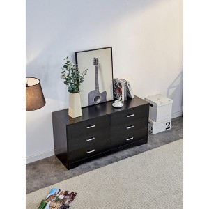 XIYUYEU Modern Drawer Double Dressers with Metal Handles,Chest of Drawers for Bedroom,Living Room,Hallway - 1 of 4