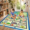 Nasitip City Vehicle Track Kids Rug, Washable Non-Slip Foldable Playroom Carpet, Educational Activity Mat for Toddlers,Nursery,Bedroom,or Preschool - 2 of 4