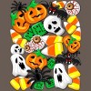 Women's Design By Humans Halloween Spooky Candies Party By BluedarkArt Racerback Tank Top - 2 of 3