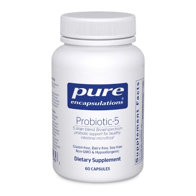 Pure Encapsulations - Probiotic-5 - Dairy and Soy Free Probiotic Blend to Support Immune and Gastrointestinal Health - 60 Capsules