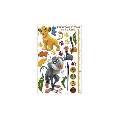 The Lion King Rafiki Peel and Stick Inches Growth Chart - RoomMates