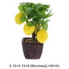 Unique Bargains Artificial Plants Plastic Orange 3.15"x3.15"x9.06" 1 Pcs - 3 of 4
