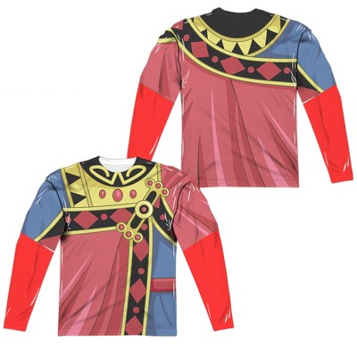 Men's Voltron Zarkon Costume Front Back Print Long Sleeve Costume T-Shirt