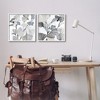 Stupell Industries Elegant Monochromatic Plant Leaves Black Framed Giclee Art - 2 of 4
