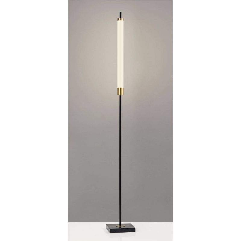 72&#34; 3-way Piper Floor Lamp (Includes LED Light Bulb) Black - Adesso, 3 of 4