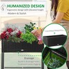 Maggift Planters Raised Garden Bed, Elevated Planter Box with Rattan Wicker Look, Vegetables, Flowers, Black 28.7"*5.1"*12.6" - 4 of 4