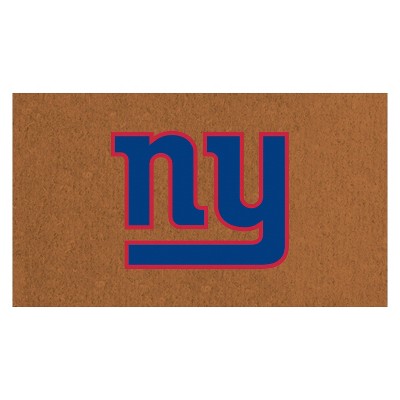 EvergreenNFLNew York Giants Logo Natural Coir 28 x 16 Inches Indoor Outdoor Doormat
