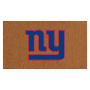 EvergreenNFLNew York Giants Logo Natural Coir 28 x 16 Inches Indoor Outdoor Doormat - 1 of 4