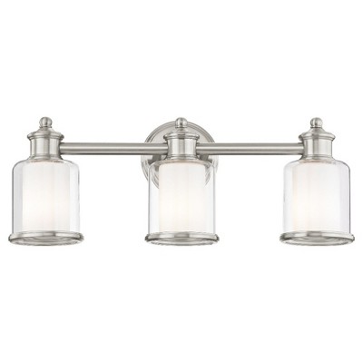 Livex Lighting Middlebush 3 - Light Vanity in  Brushed Nickel