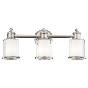 Livex Lighting Middlebush 3 - Light Vanity in  Brushed Nickel - 1 of 1