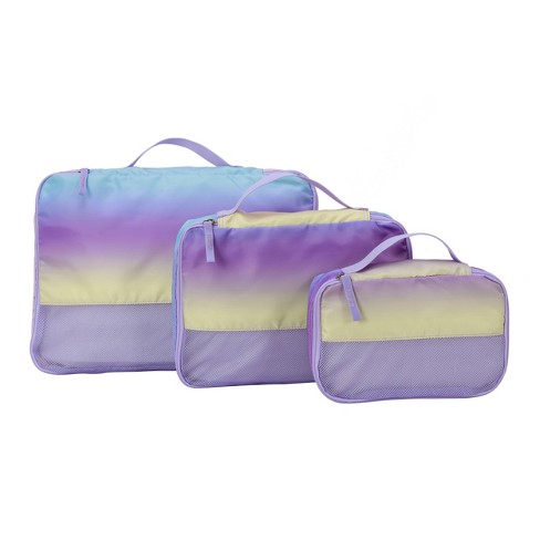 Crckt 3pc Packing Cube Set - Pastel Rainbow Ombre : Target