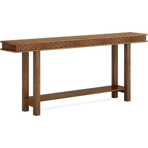 Tribesigns 70.9" Wood Entryway Console Table, Rustic Brown : Target