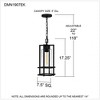 Quoizel Lighting Damien 1 - Light Pendant in  Earth Black - 2 of 3