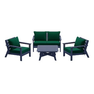 WestinTrends Avalon Outdoor 5-Piece Modular Sectional Patio Furniture Sofa Set - 1 of 4