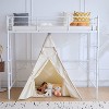 Karl Home Full Loft Bed with Stairs Metal Single Loft Bunk Bed with Safety Guard Rails and 2 Side Ladder, No Spring Box Need - 3 of 4