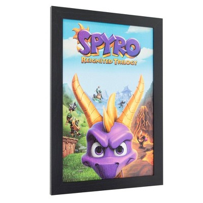 Licensed Spyro Vintage Video Game Framed Wall Art - Crystal Art Gallery