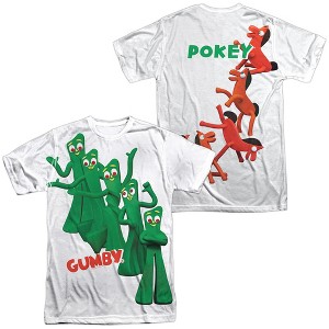 Men's Gumby Moves (Front Back Print) Short Sleeve Costume T-Shirt - 1 of 4