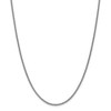Black Bow Jewelry 2mm, 14k White Gold, Solid Spiga Chain Necklace - 3 of 4