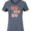 Women's - Instant Message - Christmas Ho Ho Ho Ornament Graphic T-shirt Dress - 2 of 4