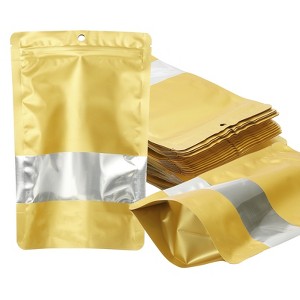 Unique Bargains Matte Metallic Aluminum Foil Zip Closure Food Storage Containers 60 Pcs - 1 of 4