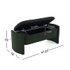 NicBex Rectangular Polyester Storage Ottoman Bench,Upholstered Storage Ottoman with Hidden Storage,Storage Bench for Living Room,Bedroom - 3 of 4