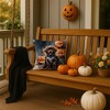 Tramull 14x14 Inch Halloween Throw Pillow, Indoor Outdoor Decorative Pet Theme Pillow - 2 of 4