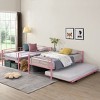 Sapphtopaz Metal Bunk Bed with 2 Side Ladders & Guardrail,Convertible Bunk Beds Frame with Under Bed Storage for Bedroom - 3 of 4