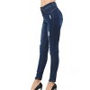 Wax Jeans Women's Push-Up True Stretch High-Rise Destructed Skinny Jean - 2 of 3