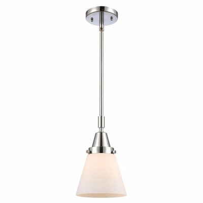 Cone - 1 Light Stem Hung Mini Pendant In Industrial Style-9.13 Inches Tall and 6 Inches Wide