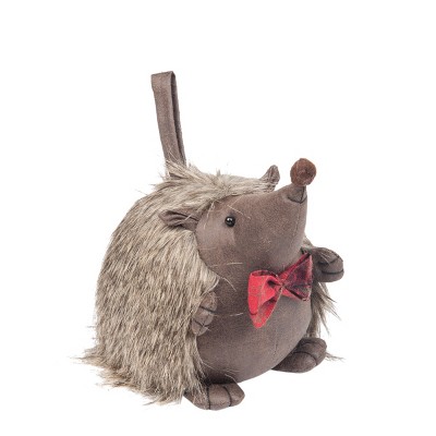 Gallerie II Hedgehog with Bow Tie Cute Christmas Xmas Holiday Winter Gift Present Seasonal Decor Premium Doorstop