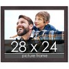 PosterPalooza | Textured Brown Picture Frame - UV Acrylic, Backing Board, Hanging Hardware Included - 2 of 4