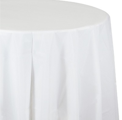 White Disposable Tablecloth