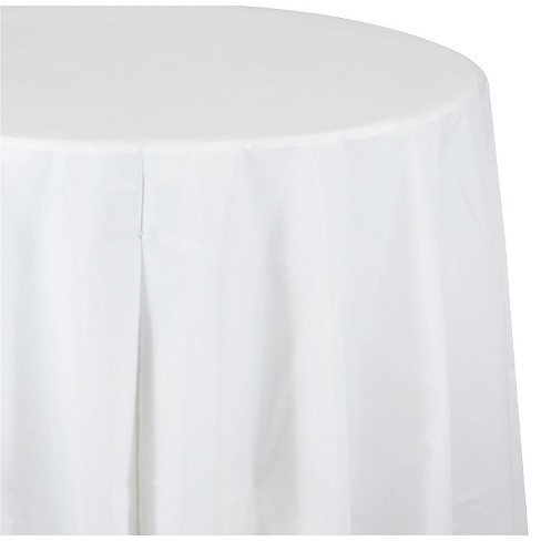 White Disposable Tablecloth Target, 90 Round White Paper Tablecloths