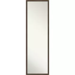 15" x 49" Hardwood Wedge Framed Full Length on the Door Mirror - Amanti Art