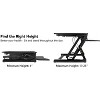 Mount-It! Standing Desk Sit-Stand Desk Converter Height Adjustable, Large Surface Area, Holds Up to 33 lbs. of Weight - 3 of 4