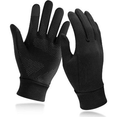 Sportneer Lightweight Running Gloves, Touch Screen Anti-Slip Warm Gloves Liners for Cycling Biking Sporting Driving for Men Women