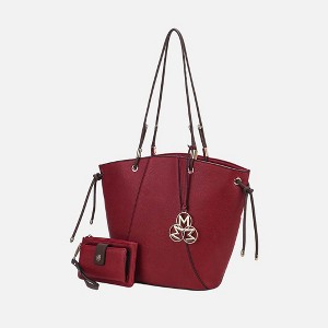 MKF Collection Liv Vegan Leather Women’s Tote Handbag with Matching Wallet by Mia K - 1 of 4